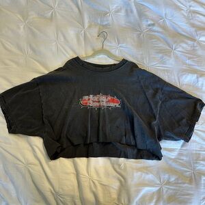 Harley Davidson Vintage style cropped t shirt